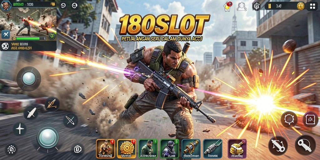 Screenshot utama 180SLOT menampilkan aksi seru dan gameplay yang mendebarkan.
