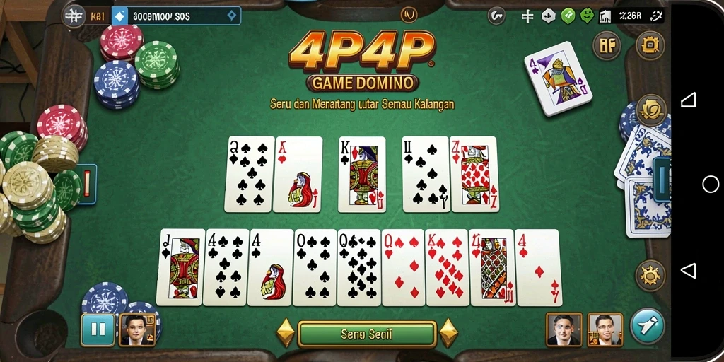 Tampilan gameplay seru dari 4P4P yang membuat ketagihan.