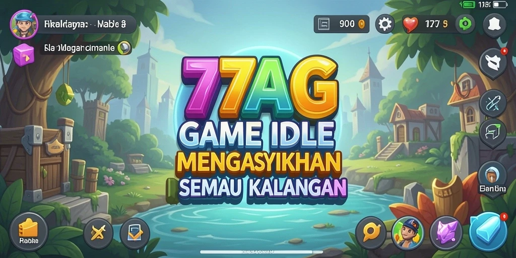 Tampilan gameplay Idle yang menarik dan menghibur.