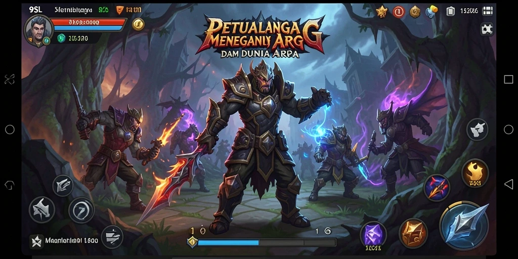 Screenshot menampilkan aksi mendebarkan dalam permainan ARPG.