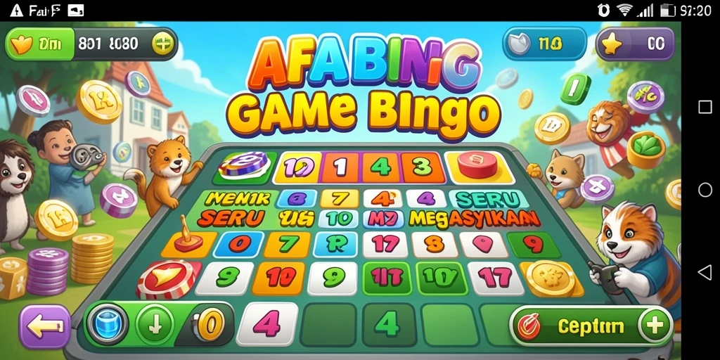Screenshot gameplay AFAF yang menunjukkan keseruan bermain Bingo.