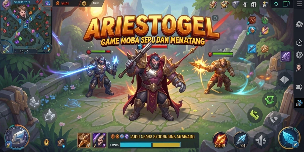 Tampilan screenshot dari gameplay ARIESTOGEL yang menegangkan.