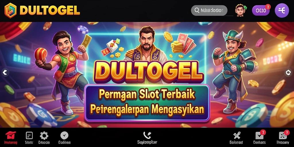 Tampilan gameplay DULTOGEL yang menarik dan penuh warna.
