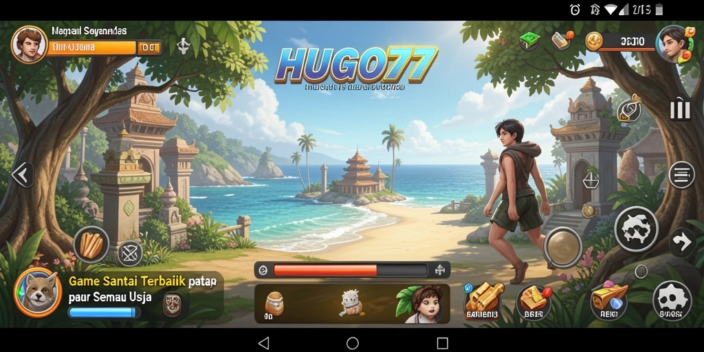 Screenshot HUGO77 menunjukkan keseruan gameplay yang menghibur.