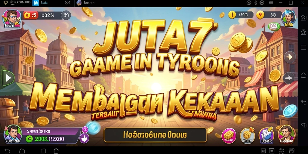 Tampilan gameplay JUTA7 yang menarik dan penuh strategi Tycoon.