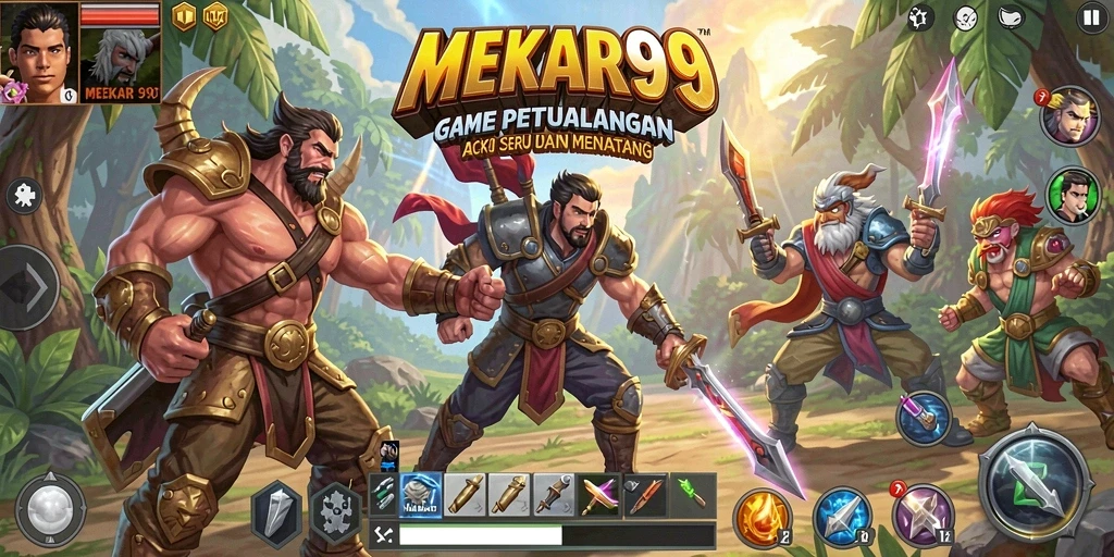 Tampilan gameplay seru dan dinamis di MEKAR99