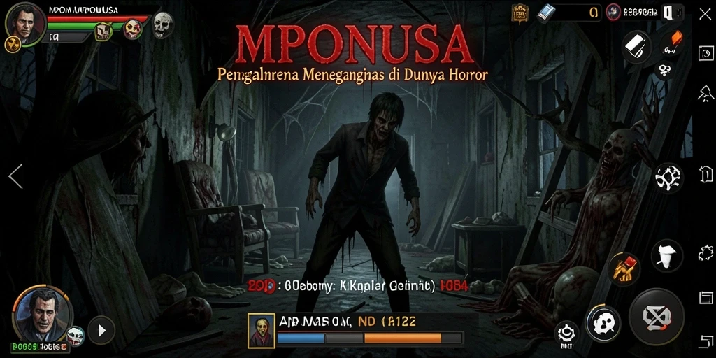 Tangkapan layar gameplay menakutkan dari MPONUSA yang menunjukkan momen mencekam.
