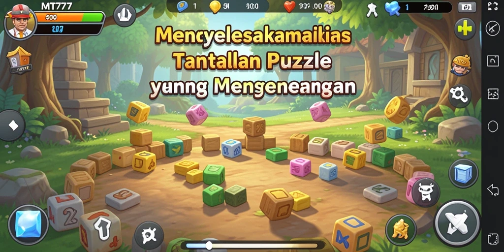 Screenshot gameplay MT777 dengan tantangan puzzle yang menarik.