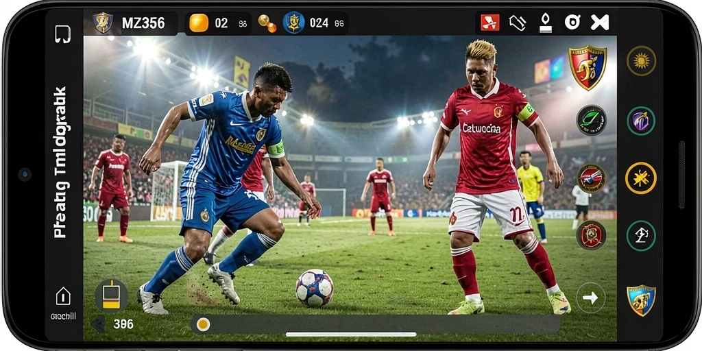 Tampilan menarik dari gameplay MZ356 untuk taruhan olahraga.