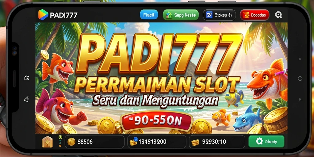 Screenshot utama PADI777 menampilkan gameplay Slot yang mendebarkan.