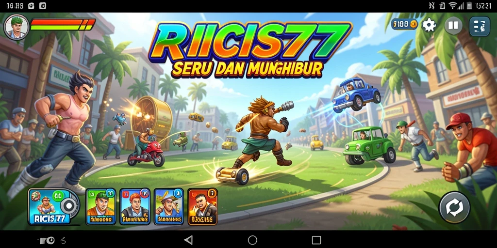 Tampilan gameplay RICIS77 dengan grafis yang memukau dan aksi seru.