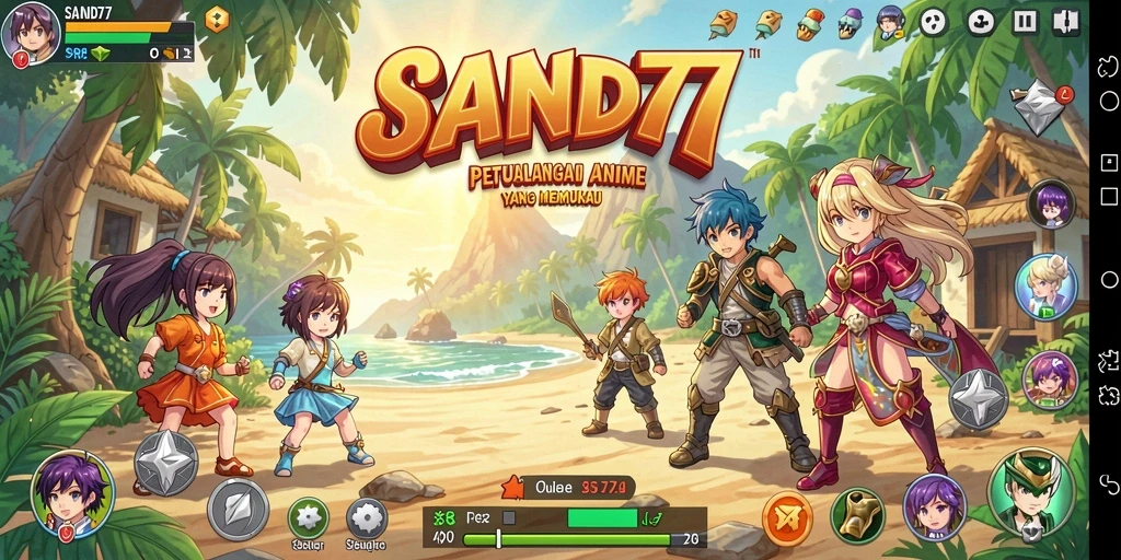 Tampilan gameplay <strong>SAND77</strong> yang mengagumkan dan interaktif.