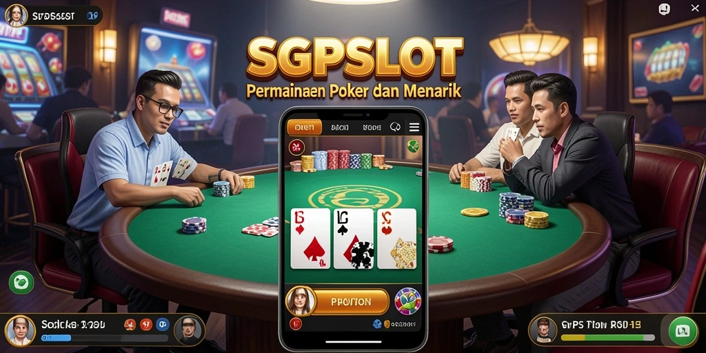 Tampilan utama gameplay Poker dalam SGPSLOT.