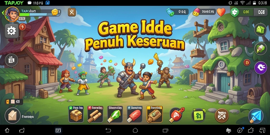 Tampilkan gameplay idle yang mengasyikkan dari TAPJOY.